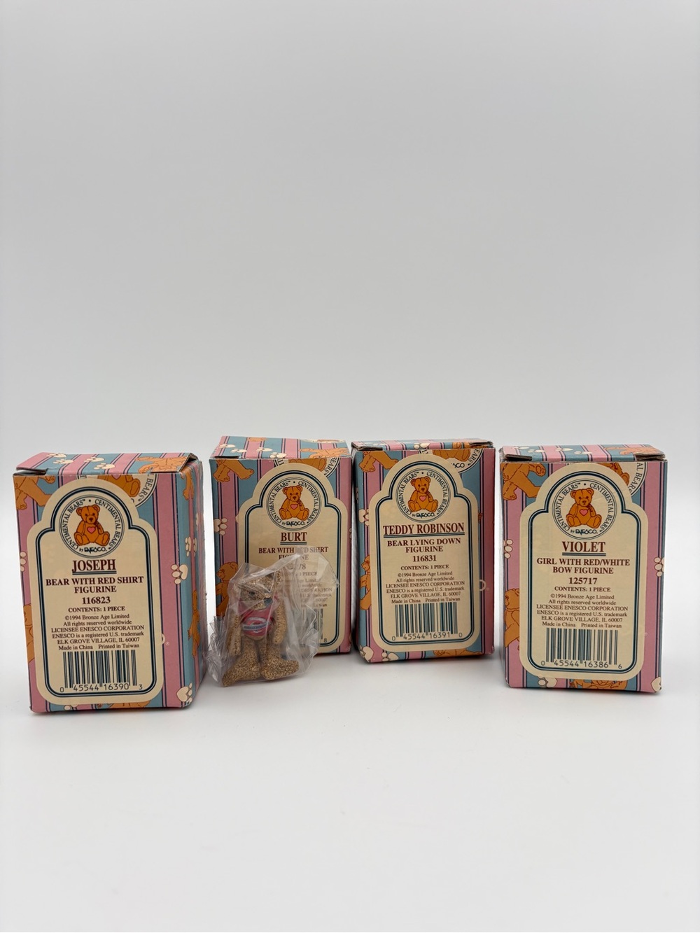 Enesco Centimental Bears Peter Fagan 1994 Set